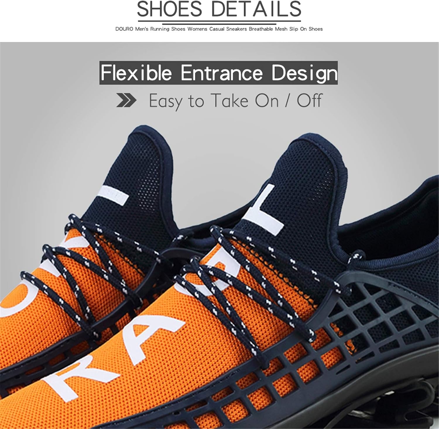 Mens Slip on Road Running Shoes Breathable Lightweight Comfortable Walking Shoes Athletic Gym Tennis Shoes for Men